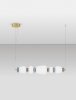Nowoczesna złota lampa wisząca szklany klosz różne kształty designerska art deco LED możliwość ściemniania FELANZO LE45243 Luces Exclusivas